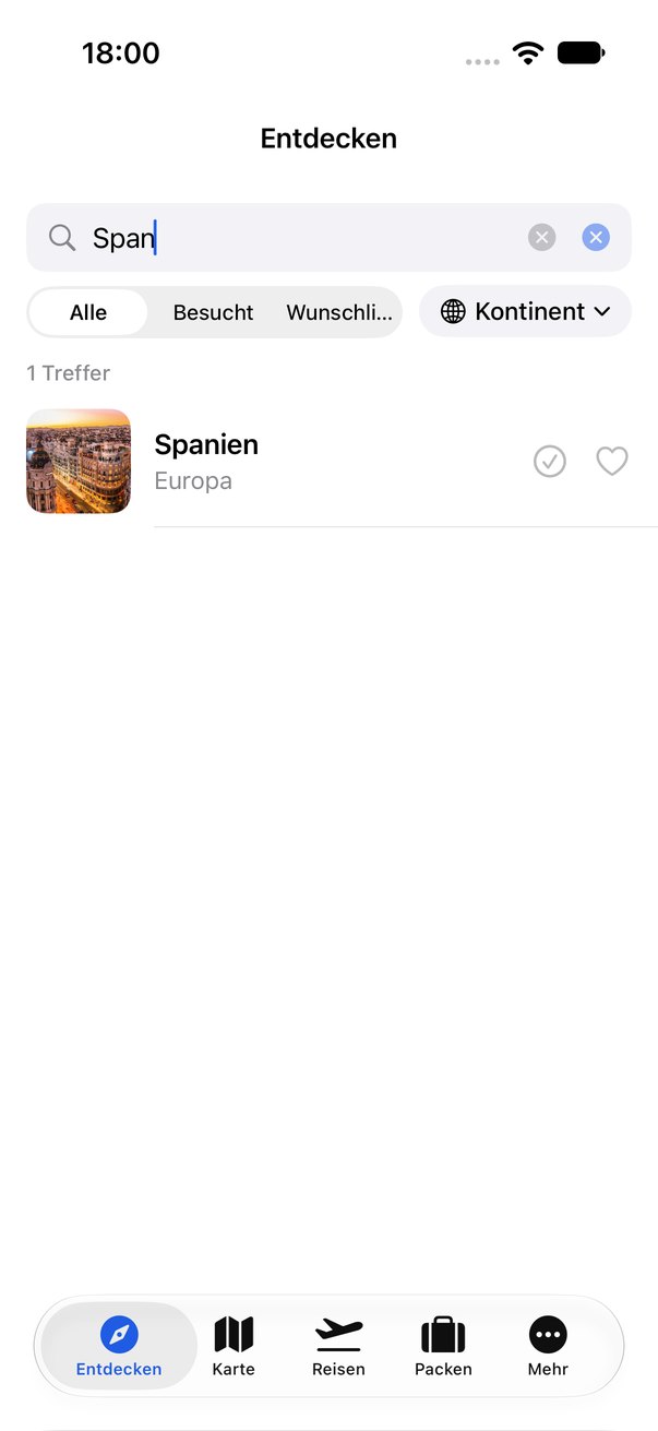 TripData Suche Spanien